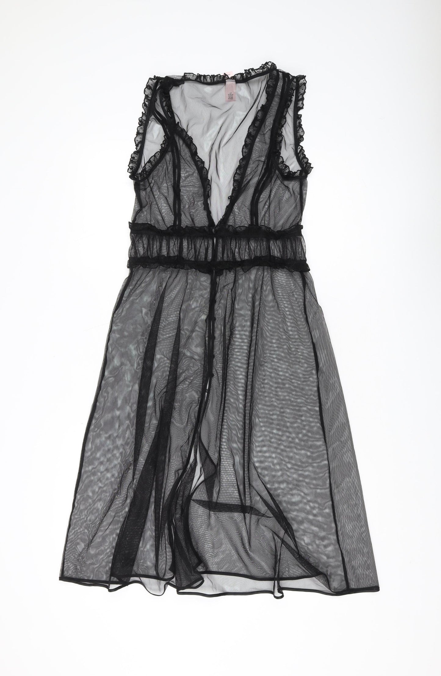 Victoria's Secret Women's Black Sheer Chemise M