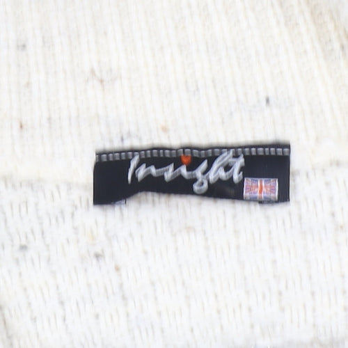 Insight Women's Ivory Cable-Knit Full Zip Jumper Size 6