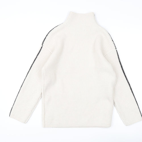 Marks and Spencer Women's Ivory Roll Neck Jumper S