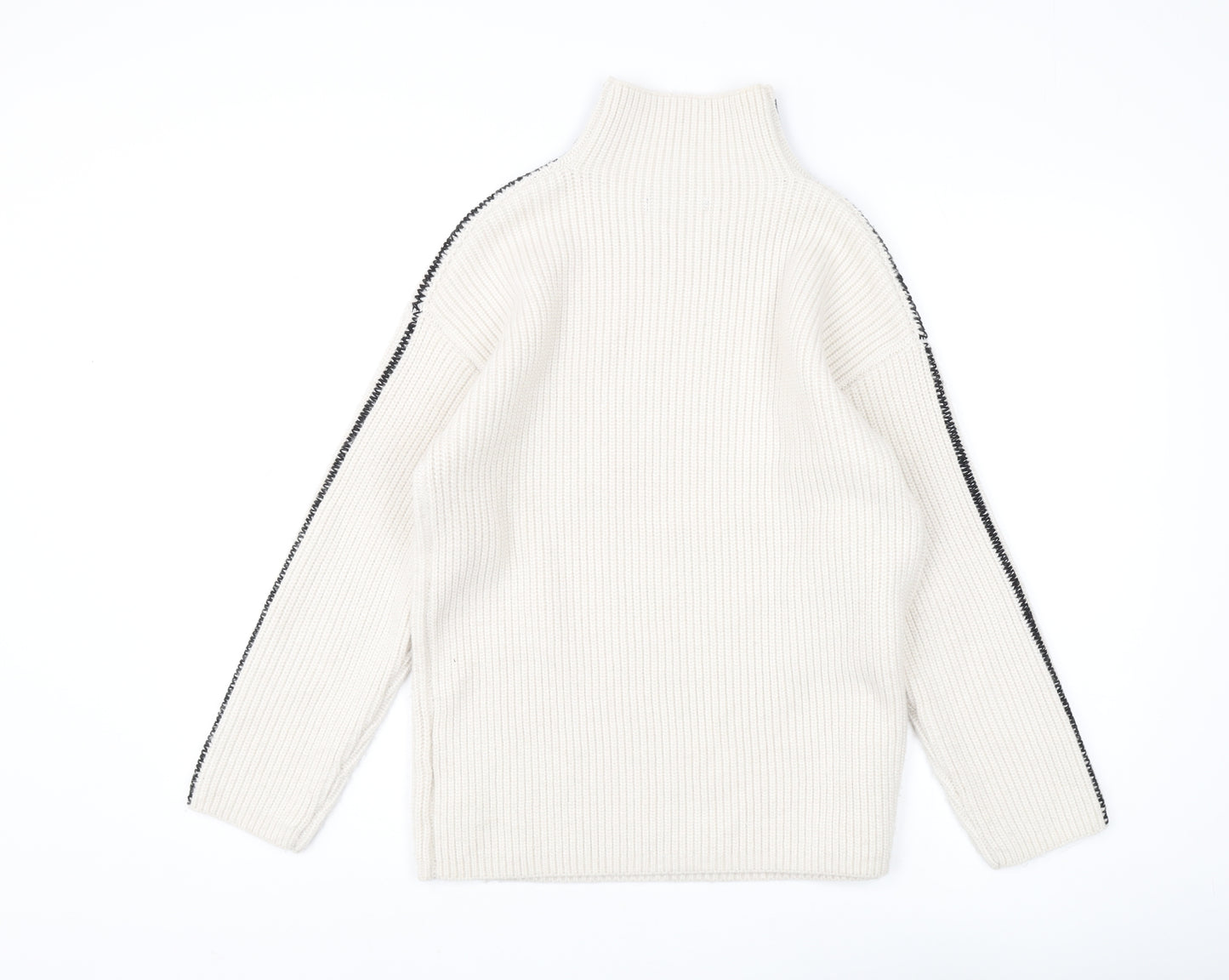 Marks and Spencer Women's Ivory Roll Neck Jumper S