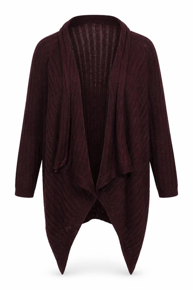 Front view of Marks & Spencer Women's Red Cardigan, size 14