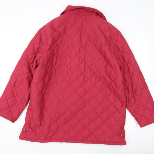 Damart Women's Red Quilted Jacket, Size 18/20