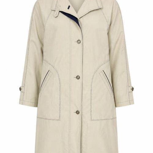 Arnold Scaasi Beige Trench Coat Unisex Adults S Classic