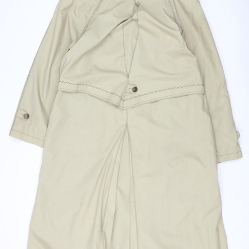 Arnold Scaasi Beige Trench Coat Unisex Adults S Classic