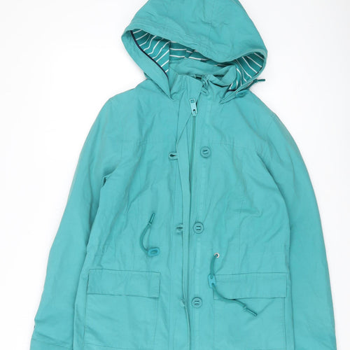 Marks and Spencer Women's Green Parka Jacket Size 8