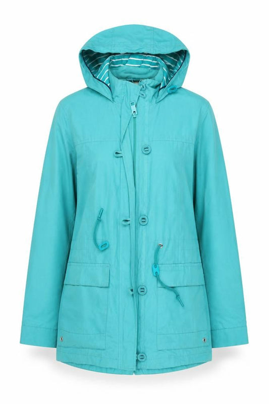 Front view of Marks & Spencer Women's Green Parka Jacket, size 8