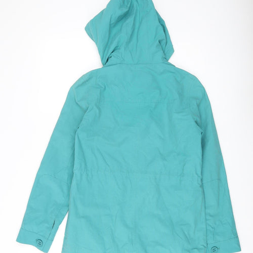 Marks and Spencer Women's Green Parka Jacket Size 8