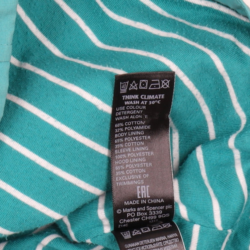 Marks and Spencer Women's Green Parka Jacket Size 8