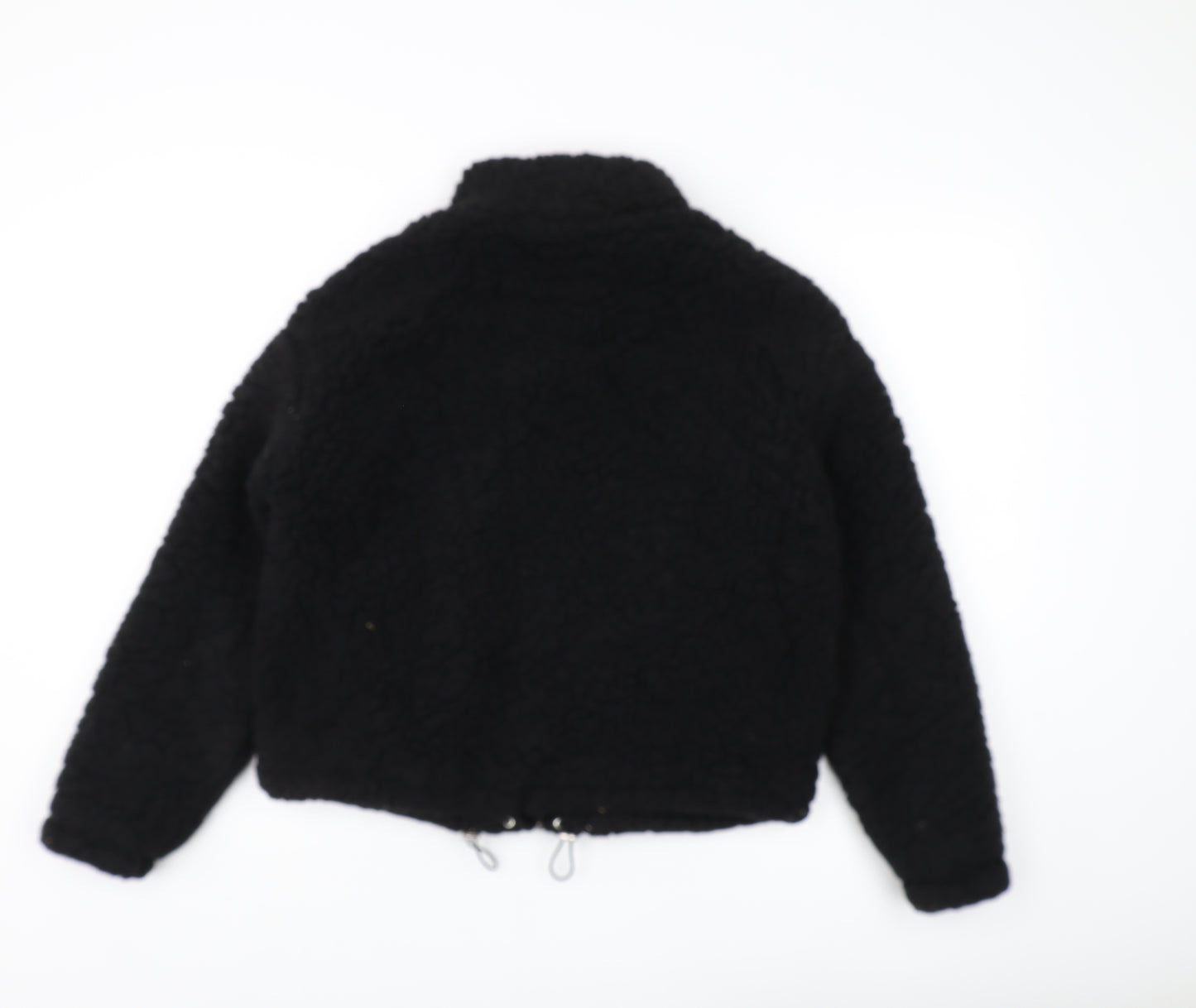 New Look Women's Black Fleece Jacket S Regular Fit