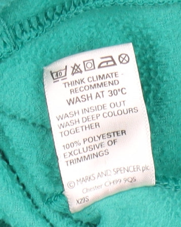 Marks and Spencer Women's Green Size 10 Fleece Jacket