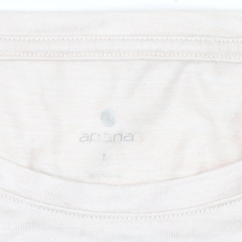 Abana Women's Ivory T-Shirt, Size L, Basic Style