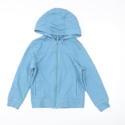John Lewis Boys Blue Full Zip Hoodie - 6 Years