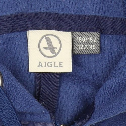 Aigle Boys Blue Full Zip Hoodie 11-12 Years