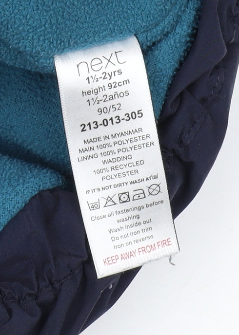 Next Colourblock Unisex Toddler Puffer Jacket 18-24 Months