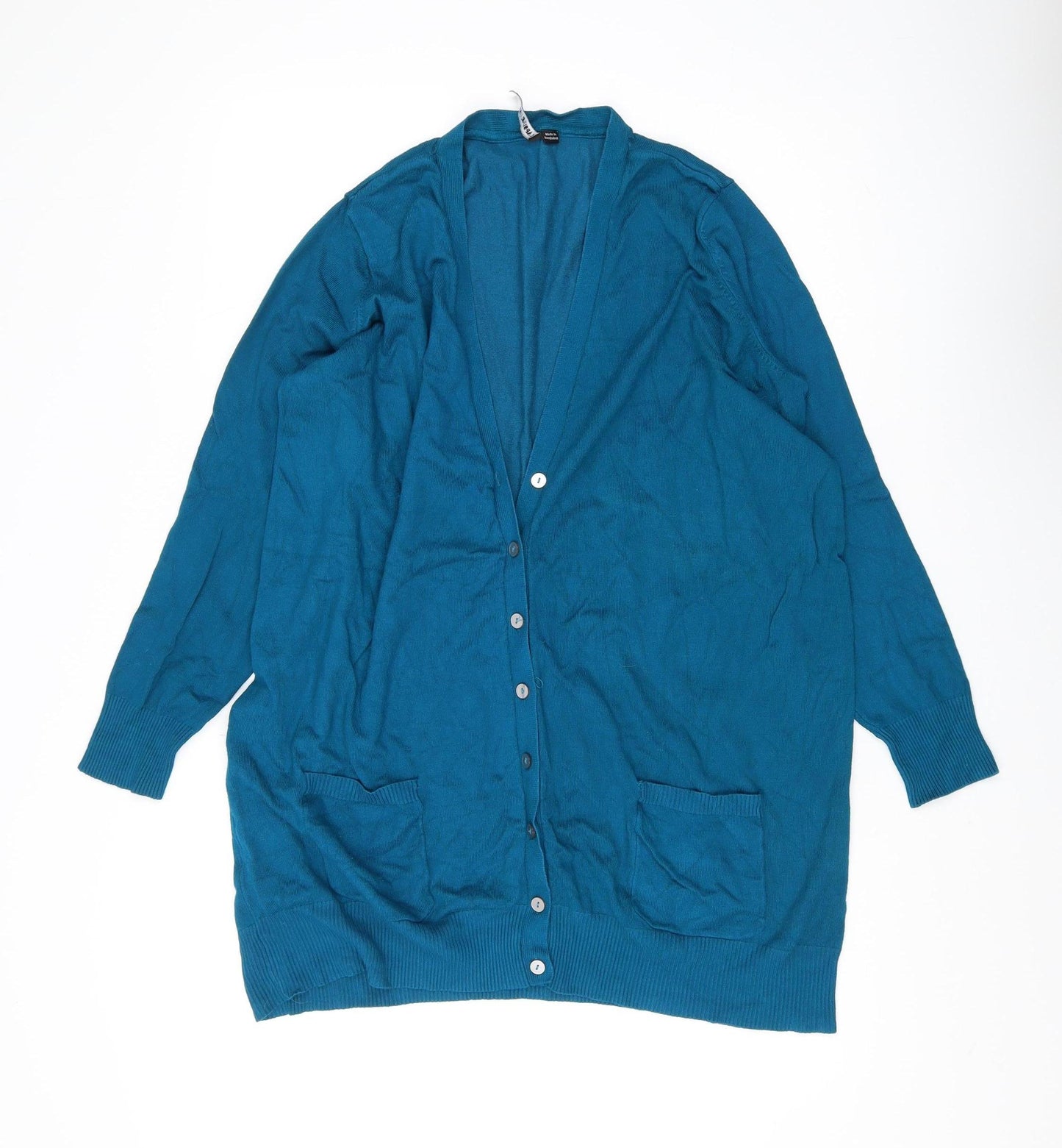 Capsule Women's Blue Cardigan, Size 20, V-Neck, Plus