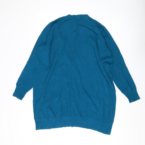 Capsule Women's Blue Cardigan, Size 20, V-Neck, Plus