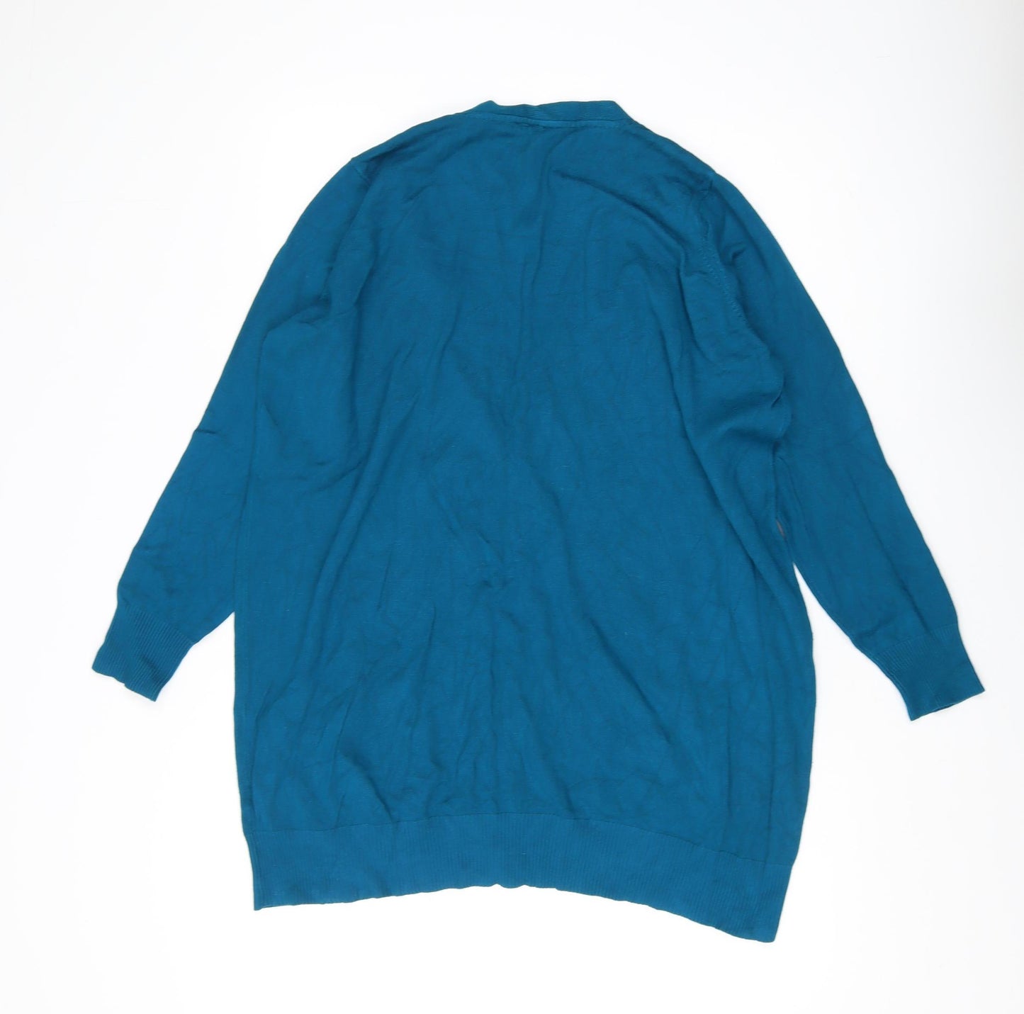 Capsule Women's Blue Cardigan, Size 20, V-Neck, Plus