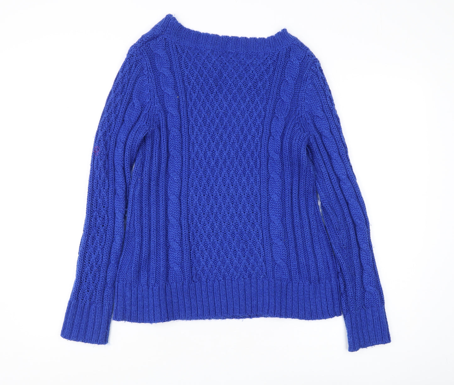 Mango Women's Blue Pullover Jumper Size 10