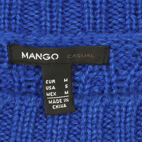 Mango Women's Blue Pullover Jumper Size 10