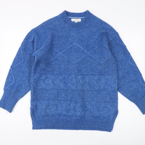 Marks and Spencer Women's Blue Medium Pullover Jumper