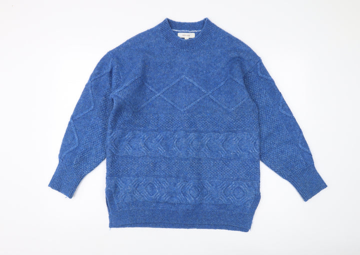 Marks and Spencer Women's Blue Medium Pullover Jumper