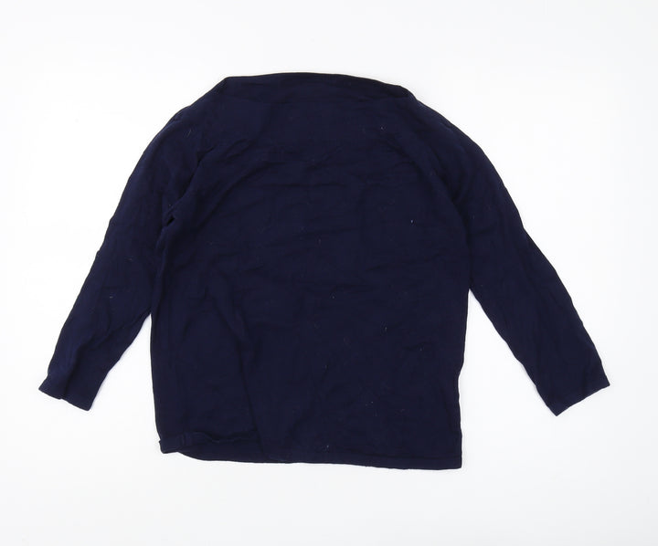 Next Women's Blue Long Sleeve Jumper Size 12
