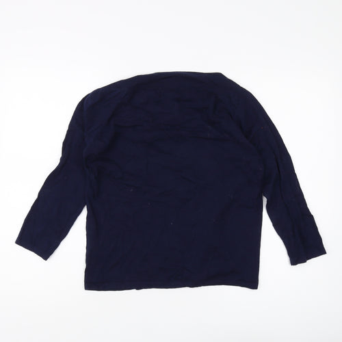 Next Women's Blue Long Sleeve Jumper Size 12
