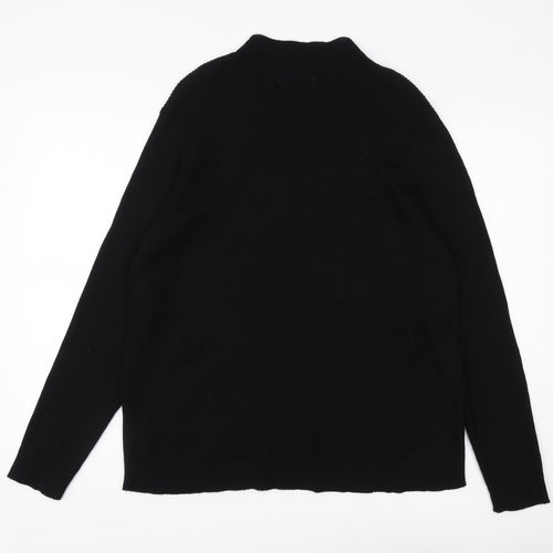 Marks and Spencer Women's Black Mock Neck Jumper Size 24