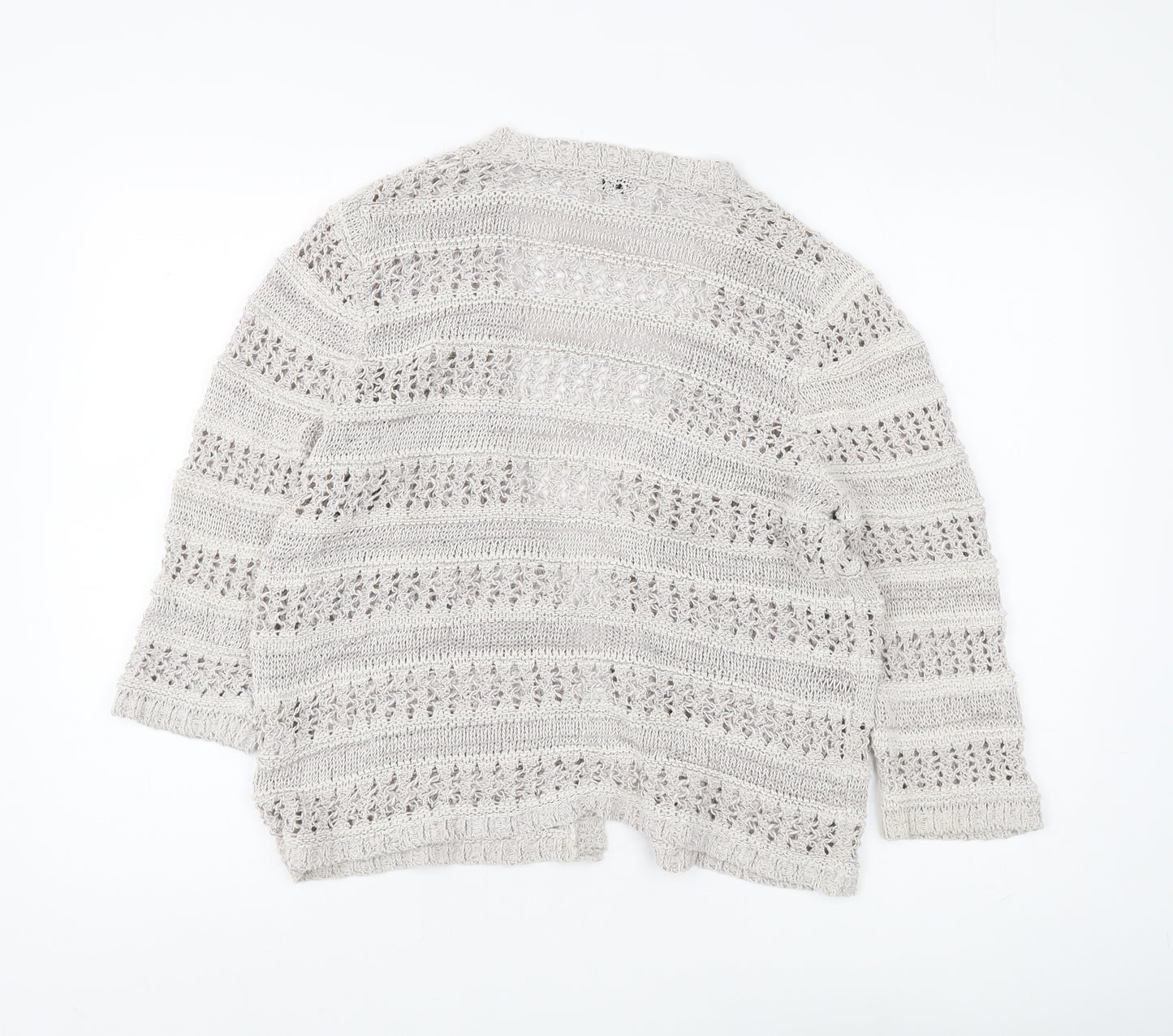 Marks and Spencer Women's Beige Open-Knit Cardigan