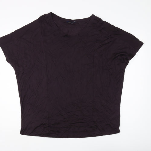 Marks and Spencer Women's Purple T-Shirt, Size 20, Casual