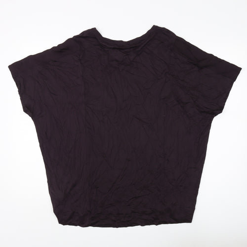 Marks and Spencer Women's Purple T-Shirt, Size 20, Casual