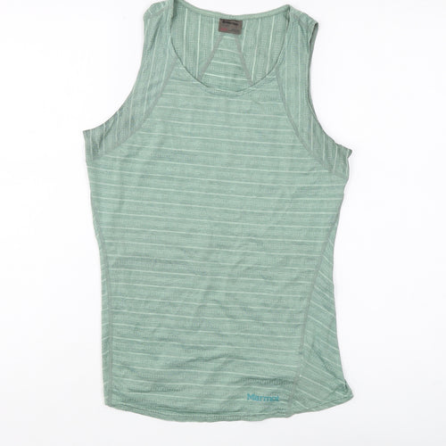 Marmot Women's Green XS Tank Top with Stripes