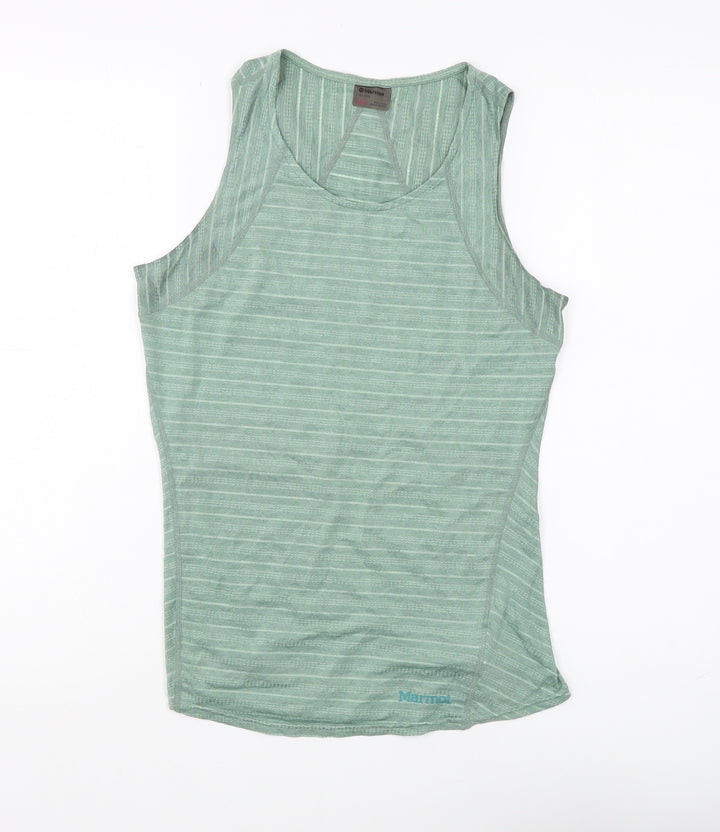 Marmot Women's Green XS Tank Top with Stripes