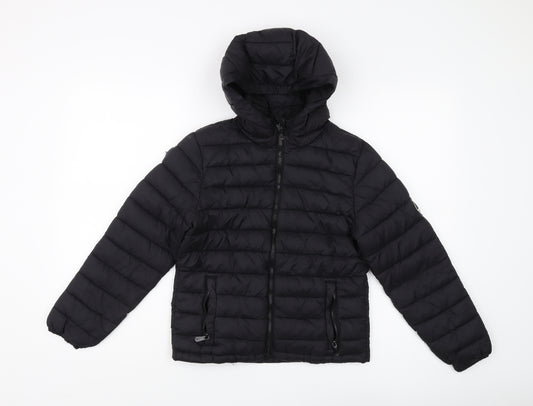 SoulCal & Co Boys Black Puffer Jacket 11-12 Years