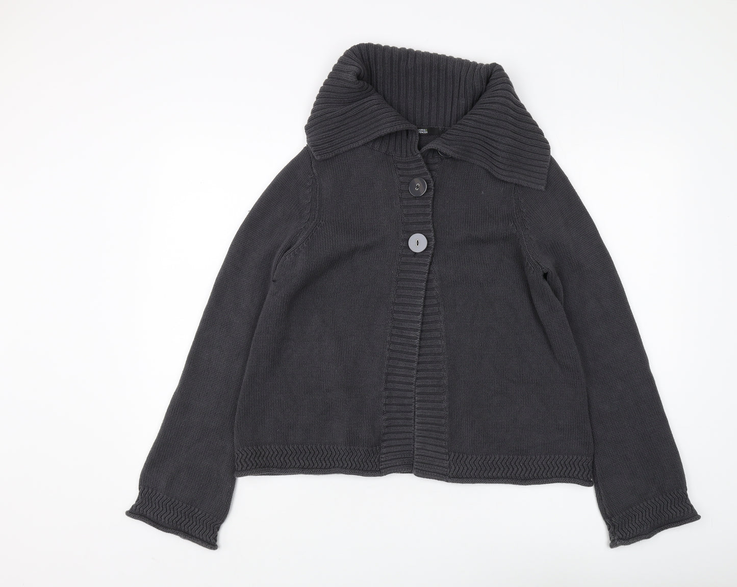 Marks and Spencer Women's Grey Cardigan UK 14 Classic
