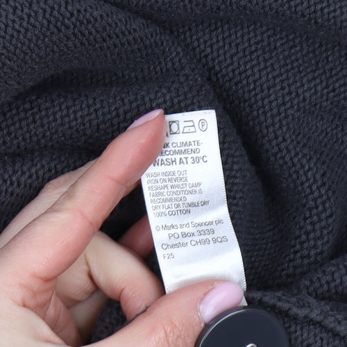 Marks and Spencer Women's Grey Cardigan UK 14 Classic