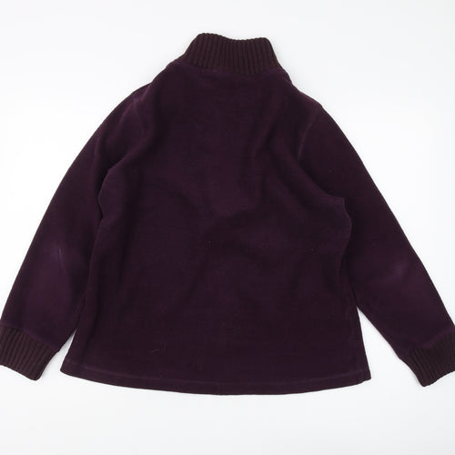 M&Co. Women's XL Purple Fleece Pullover Sweatshirt