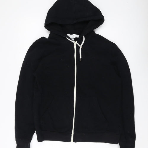 Topman Men's Black XS Full Zip Hoodie