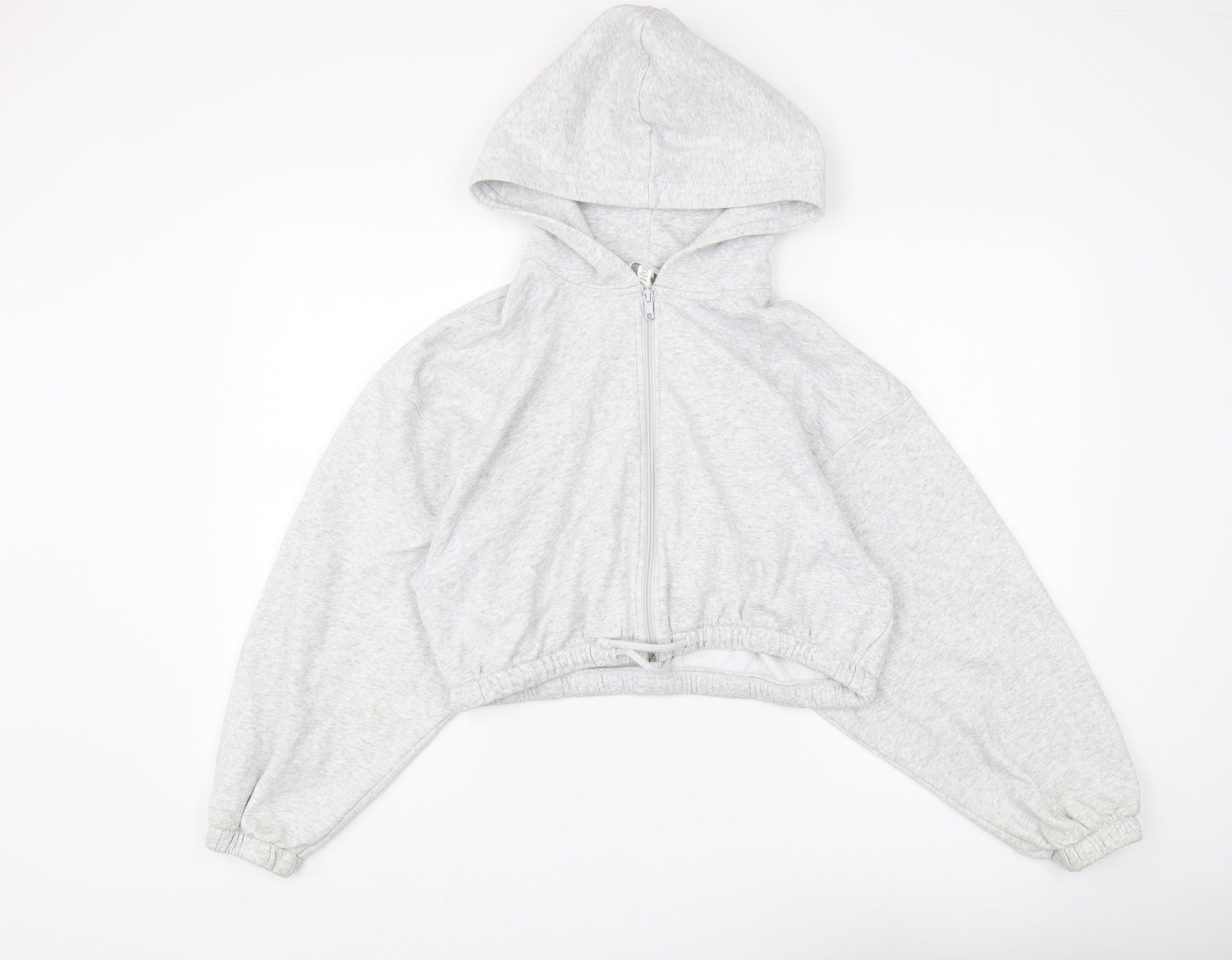 H&M Women's Grey Full Zip Hoodie XS