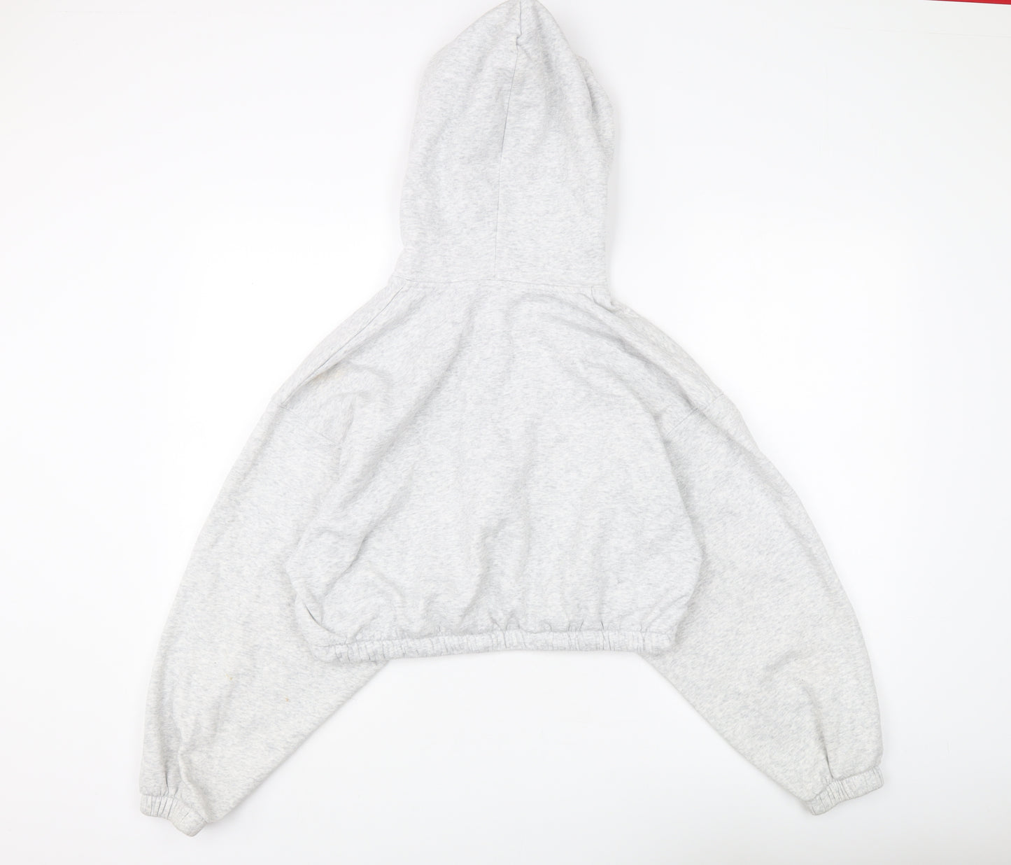 H&M Women's Grey Full Zip Hoodie XS