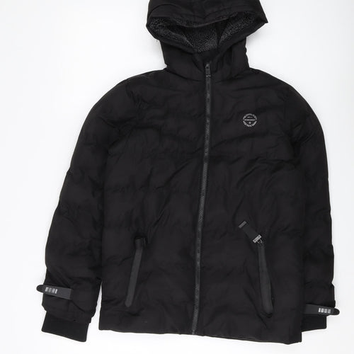 Dissident Boys Black Puffer Jacket 12 Years