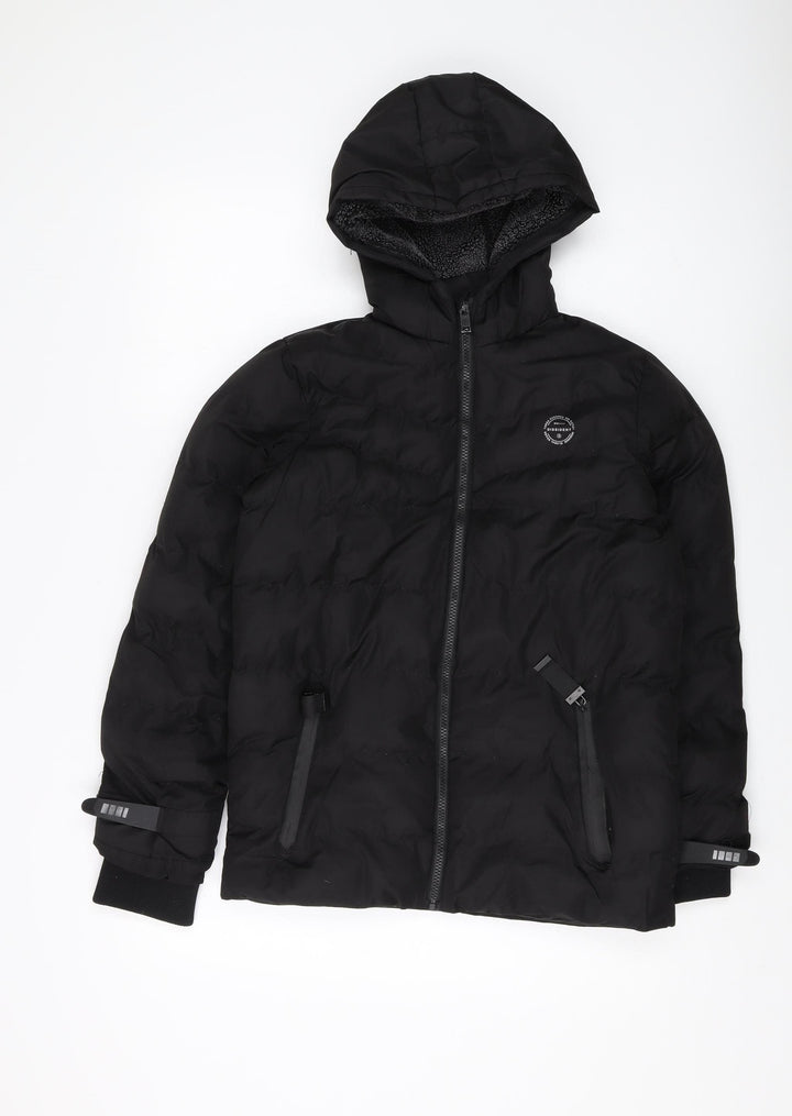 Dissident Boys Black Puffer Jacket 12 Years