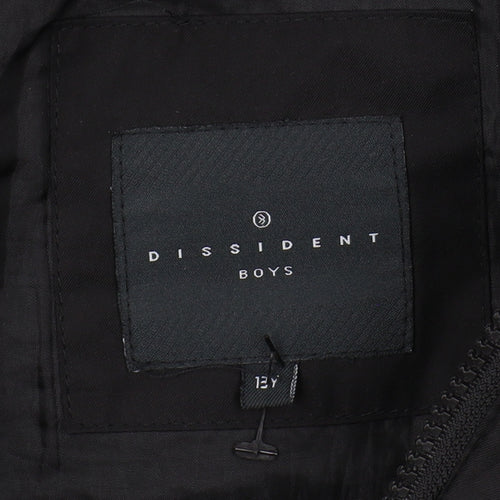 Dissident Boys Black Puffer Jacket 12 Years