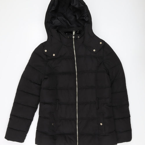 New Look Women's Black Puffer Jacket Size S