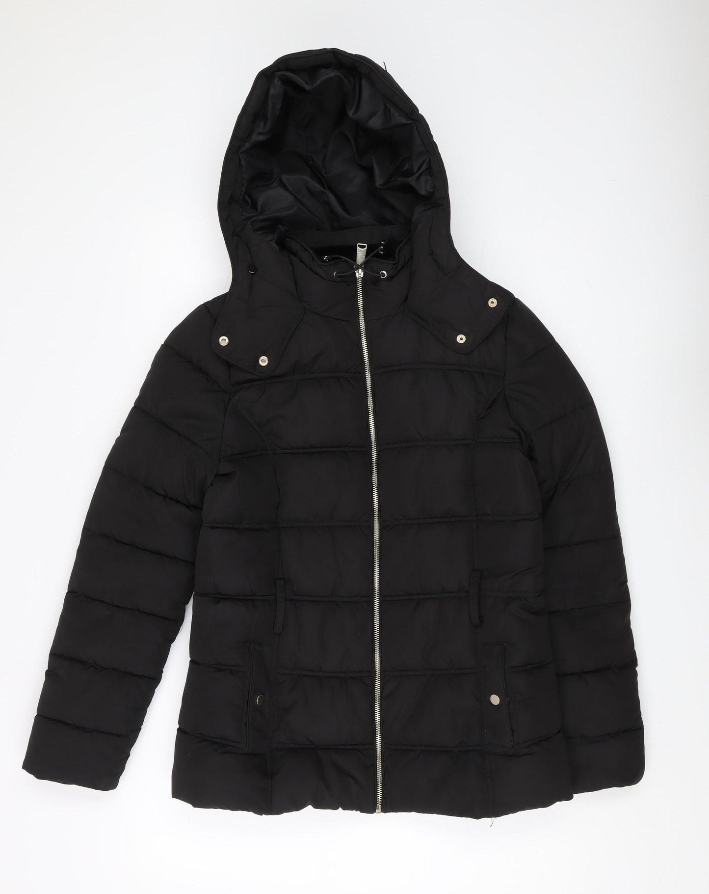 New Look Women's Black Puffer Jacket Size S