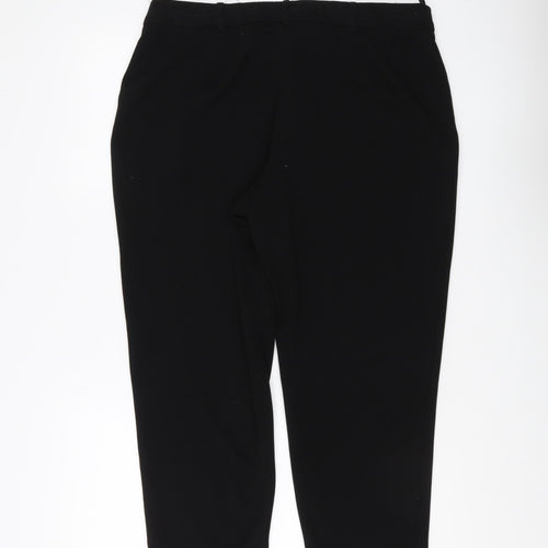 Roman Women's Black Cropped Trousers, Size 16