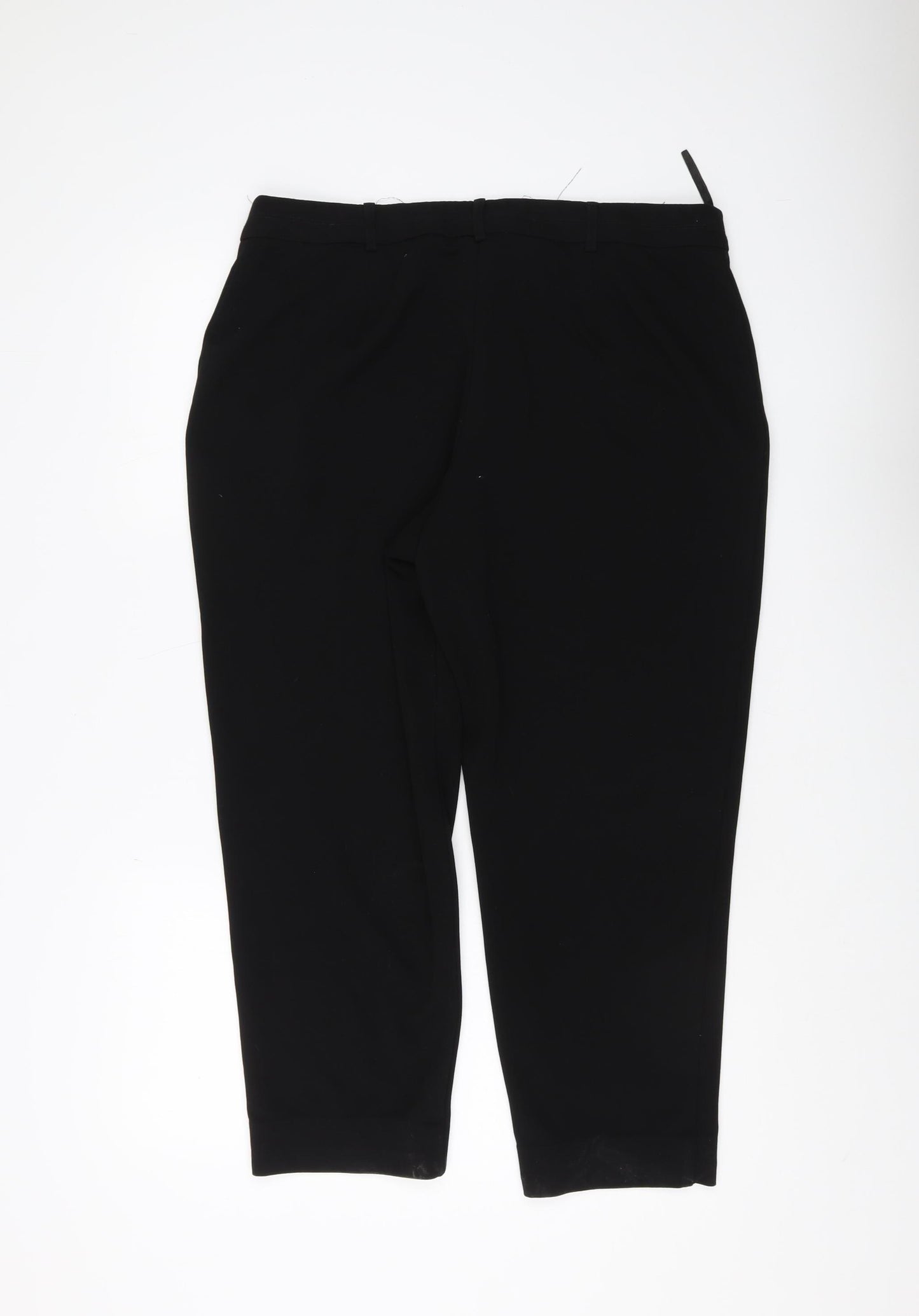Roman Women's Black Cropped Trousers, Size 16
