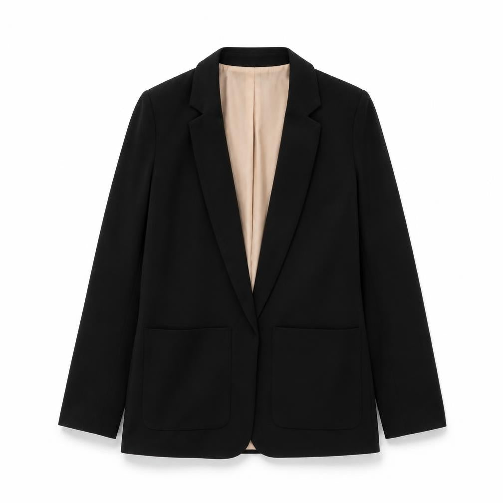Front view of River Island Women's Blazer Black, size 10, Business