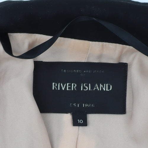 River Island Women's Blazer Black Size 10 Business