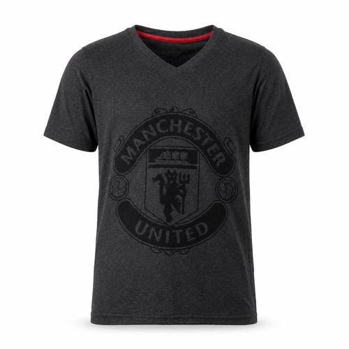 Manchester United Men’s Grey V-Neck T-Shirt Size S